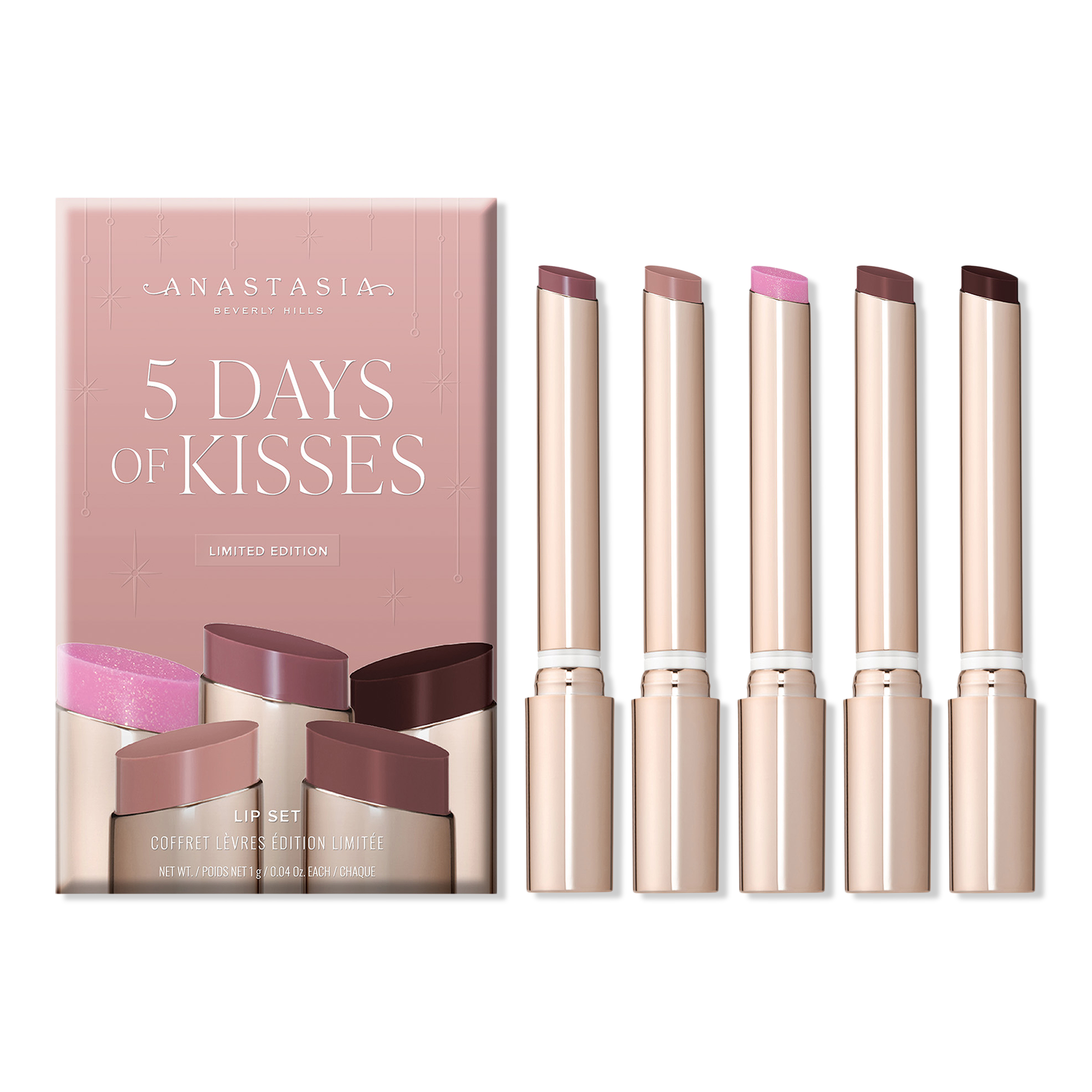 Адвент-набор Anastasia Beverly Hills 5 Days of Kisses - Kiss Theory — фото 1