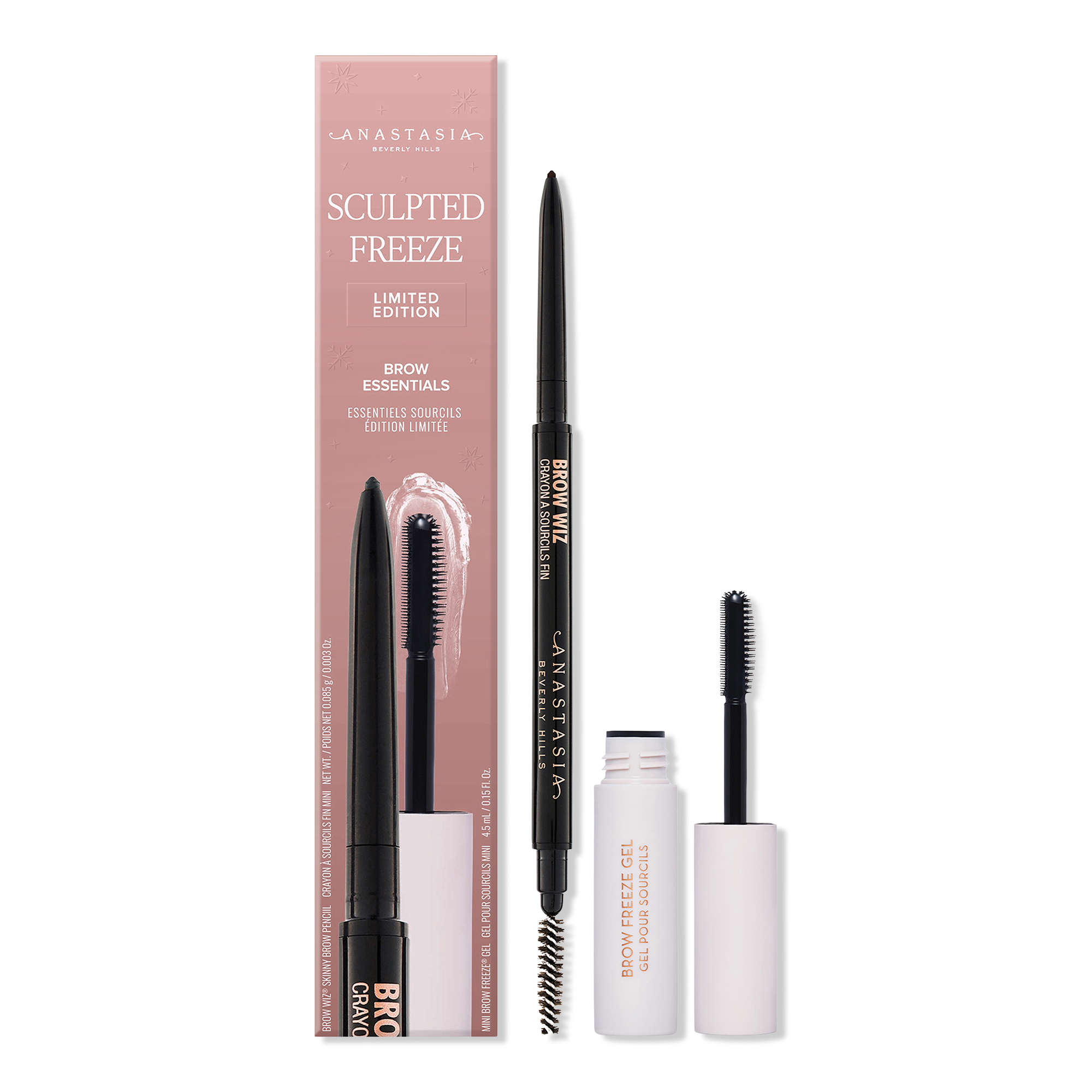 Набор для бровей Anastasia Beverly Hills Sculpted Freeze, лимитированный выпуск, цвет: Тёмный коричневый — фото 1