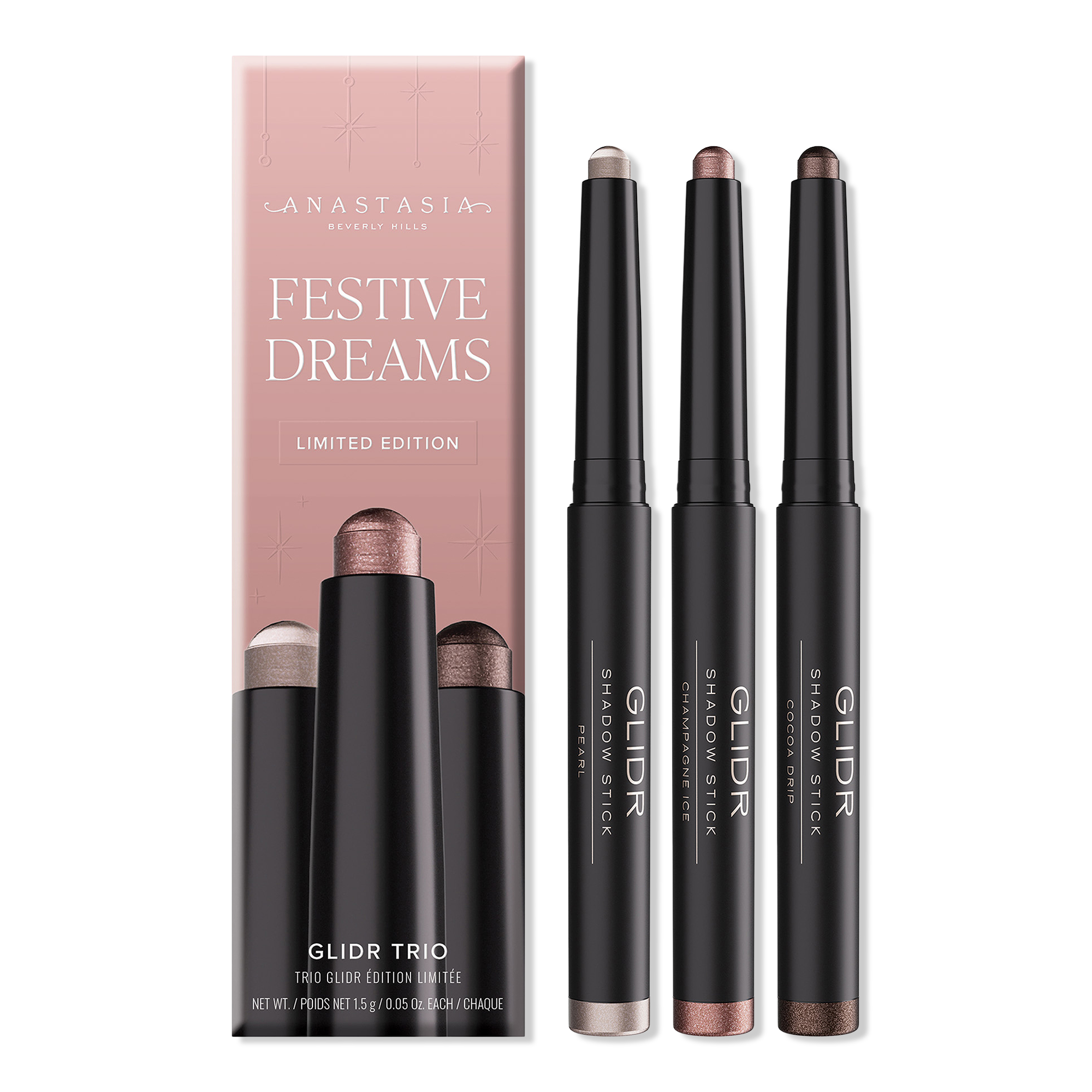 Трио подводок Anastasia Beverly Hills Festive Dreams Glidr, лимитированная серия — фото 1