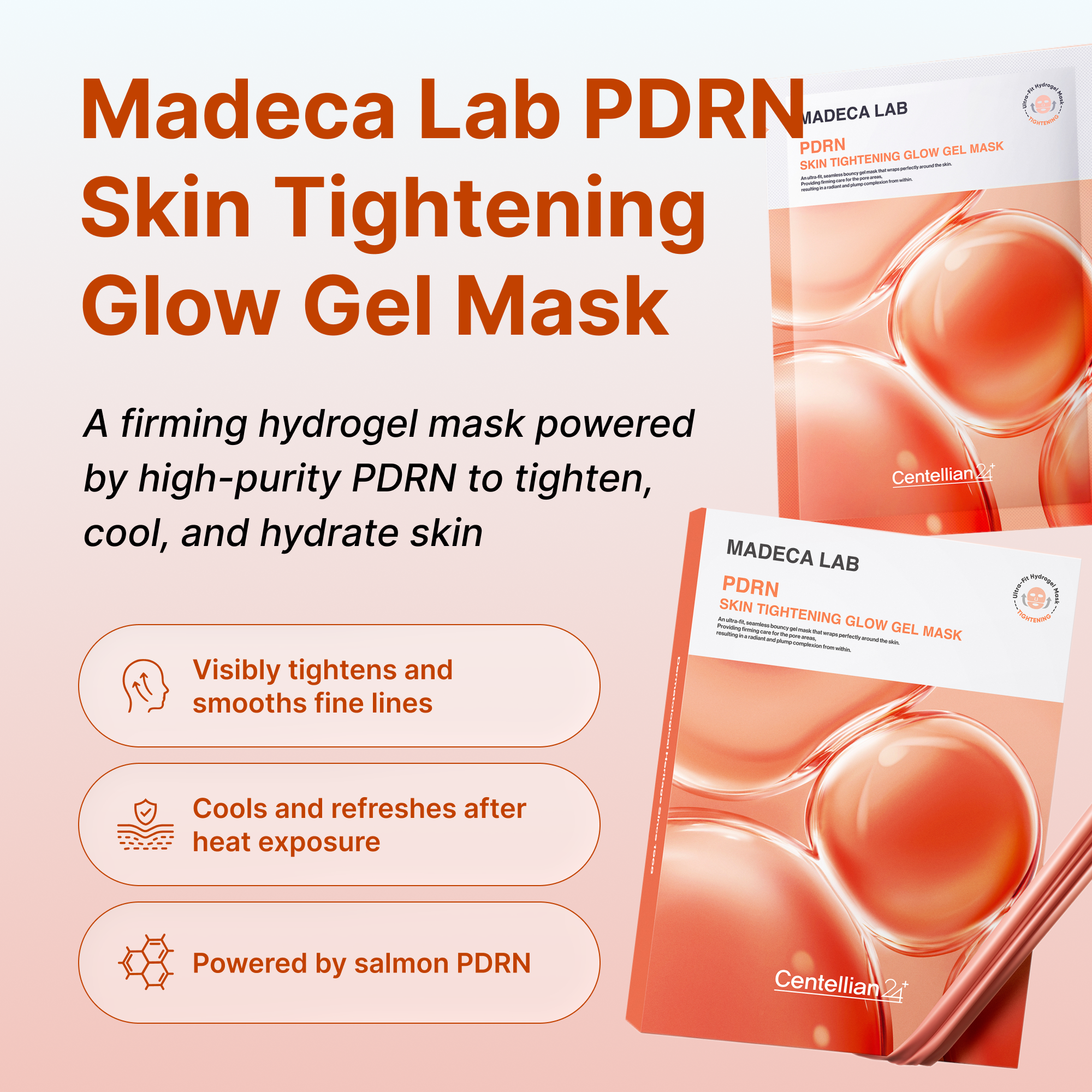 Гелевая маска для упругости и сияния кожи с Pdrn Centellian24 Madeca Lab — фото 3