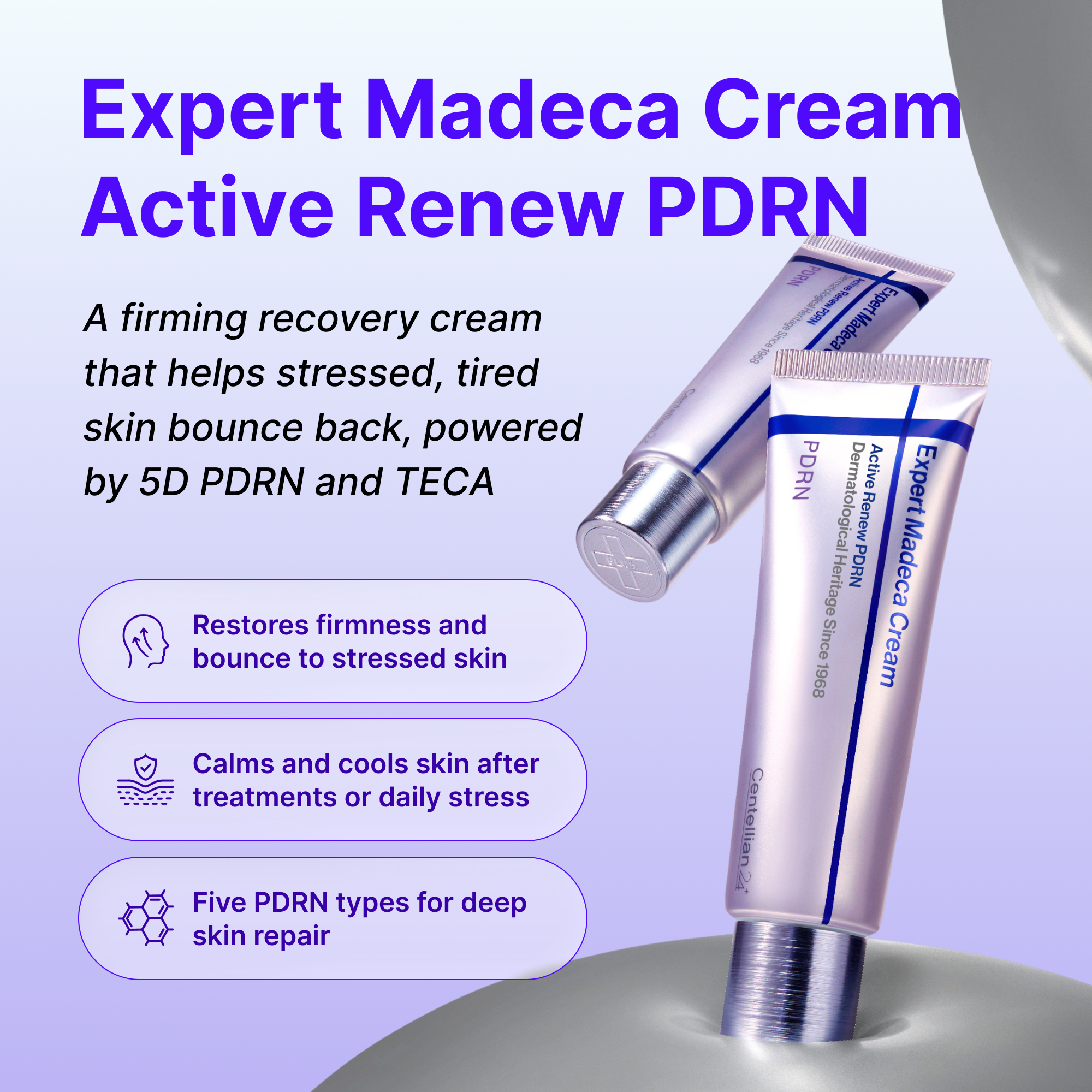 Крем с Pdrn для обновления кожи Centellian24 Expert Madeca Active Renew — фото 3