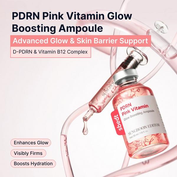 SUNGBOON EDITOR PDRN Pink Vitamin Glow Boosting Ampoule #3