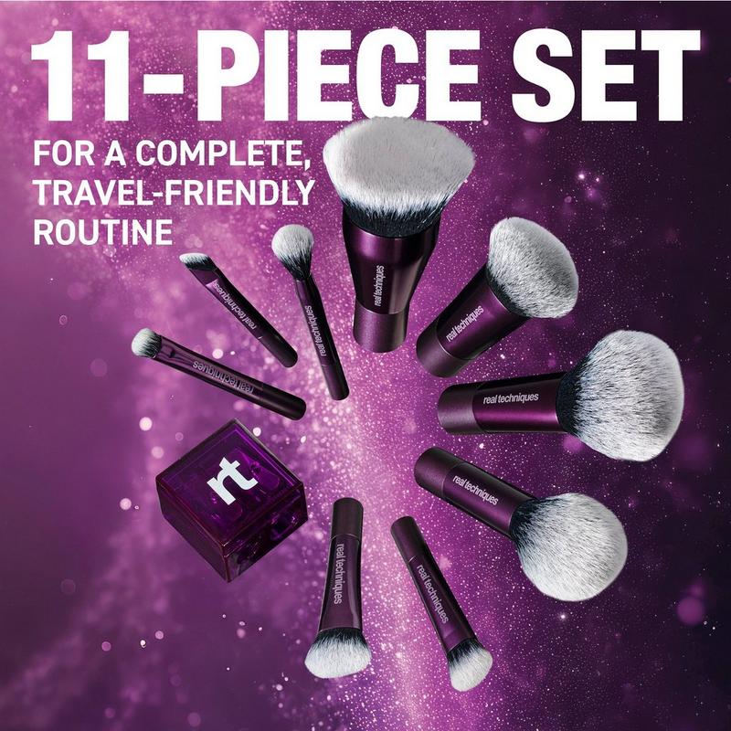 Real Techniques - On-The-Go Slay Travel Brush Set & Bag | Ulta Beauty