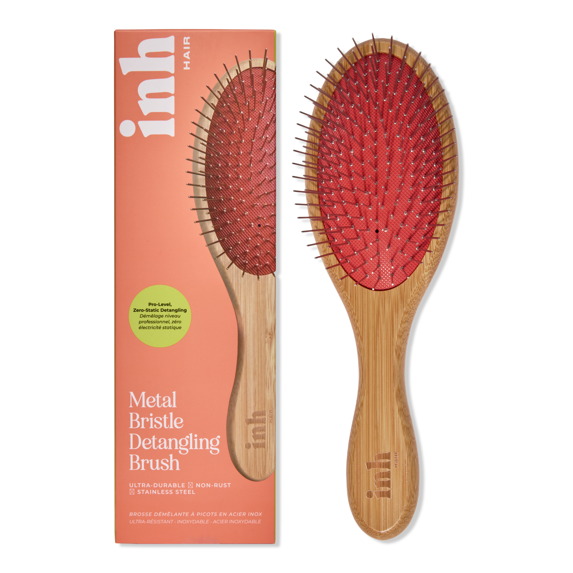 Расчёска для распутывания волос с металлической щетиной inh Hair — фото 1