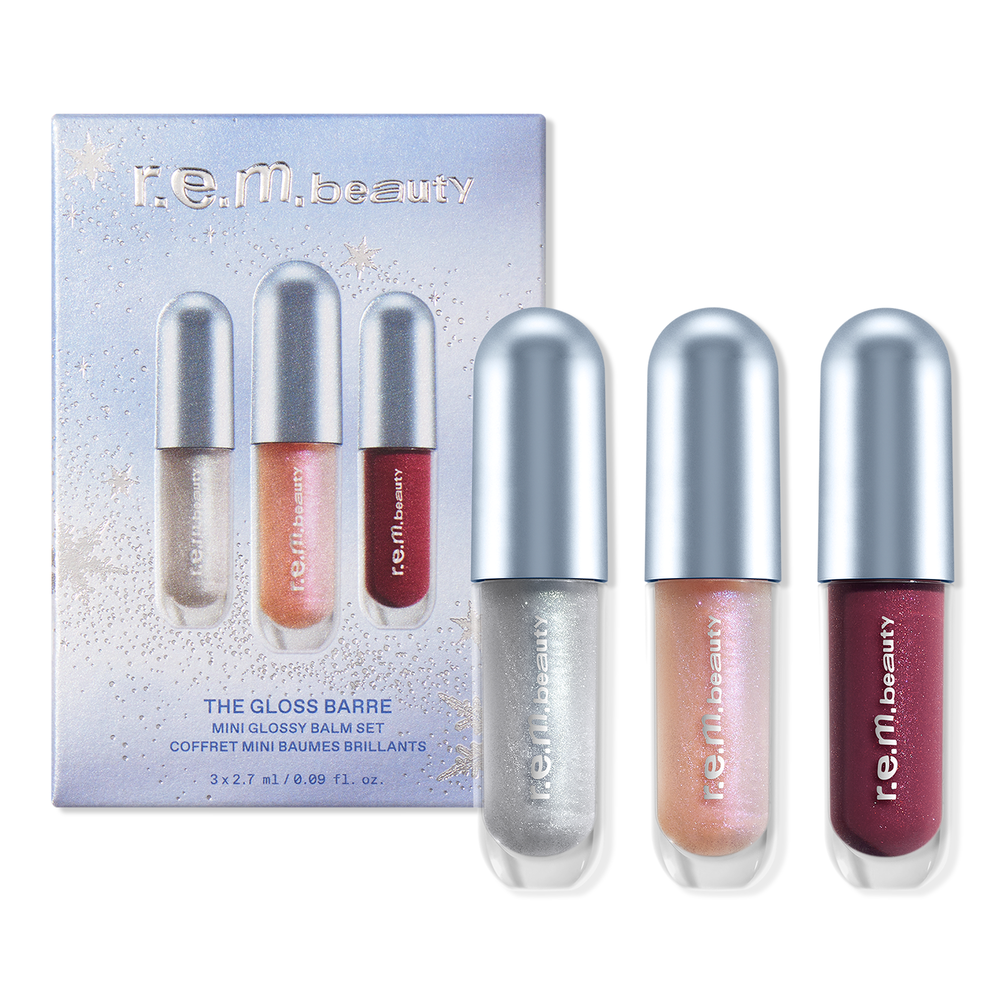 Мини-набор блесков-бальзамов для губ r.e.m. beauty The Gloss Barre — фото 1