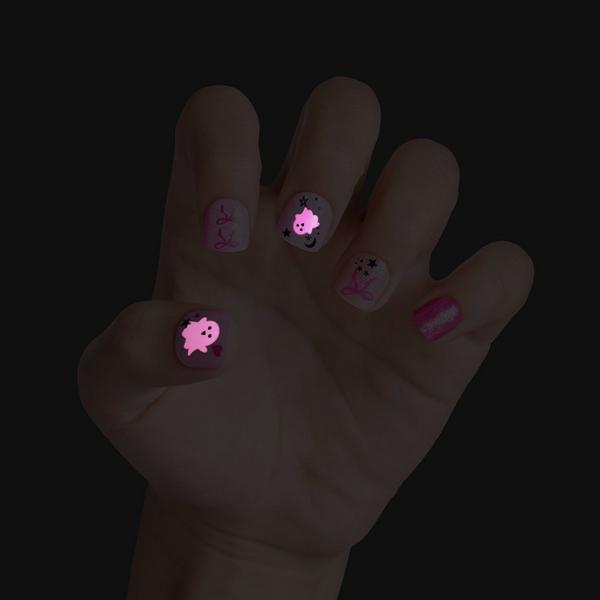 Kiss Impress Mini Short Squoval Press On Nails for Kids, Sweet Spooks #4