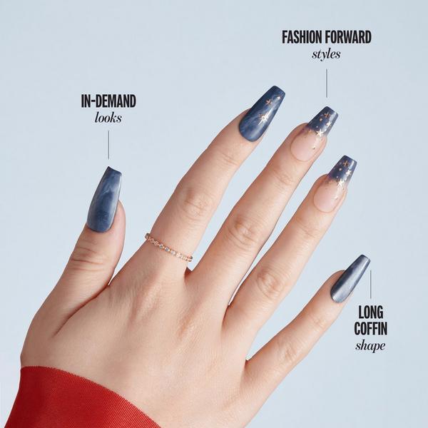 Kiss Core Design Long Coffin Press On Nails, Spooky Tips #3