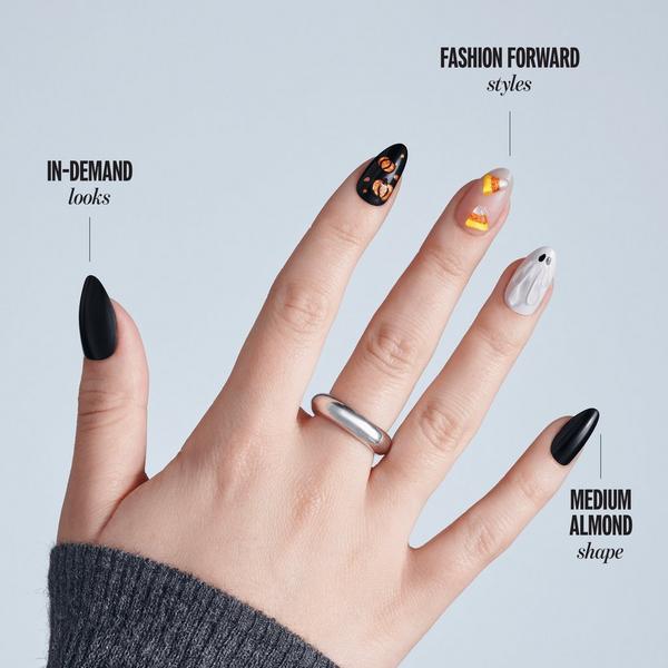 Kiss Core Design Medium Almond Press On Nails, Witching Hour #3