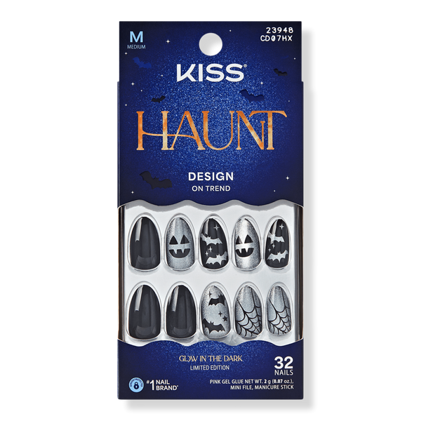 Kiss Core Design Medium Almond Press On Nails, Vamp It Up #1
