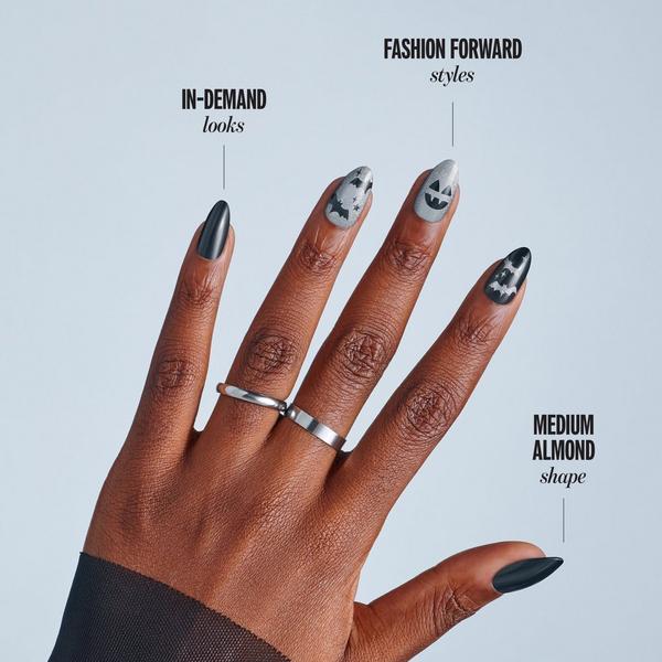 Kiss Core Design Medium Almond Press On Nails, Vamp It Up #3