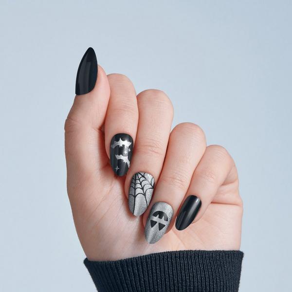 Kiss Core Design Medium Almond Press On Nails, Vamp It Up #4
