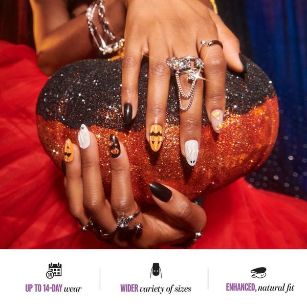 Kiss Core Design Medium Almond Press On Nails, Vamp It Up #7