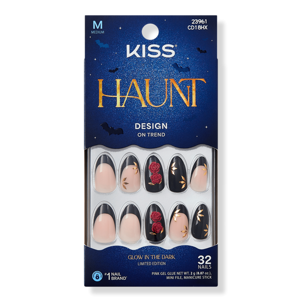Kiss Core Design Medium Almond Press On Nails, Drop Dead Gorgeous #1