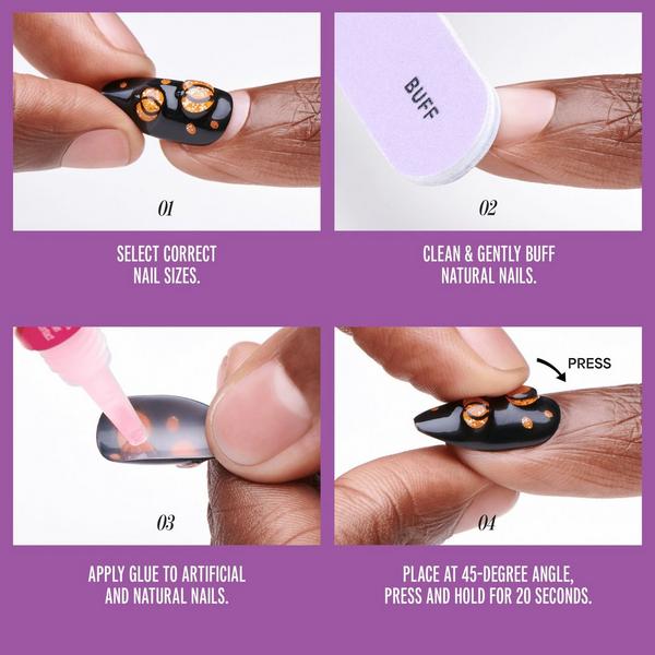 Kiss Core Design Medium Almond Press On Nails, Drop Dead Gorgeous #6