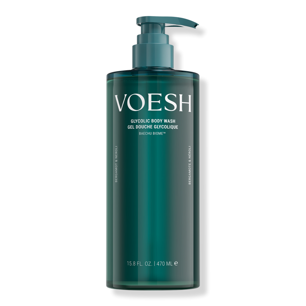 VOESH Exfoliating Glycolic Acid Body Wash for Soft Glowing Skin - Bergamot & Neroli