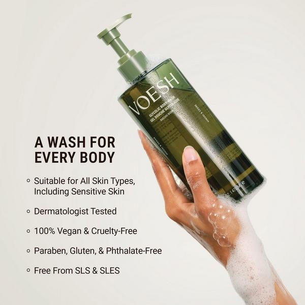 VOESH Mini Exfoliating Glycolic Acid Body Wash for Soft Glowing Skin #6