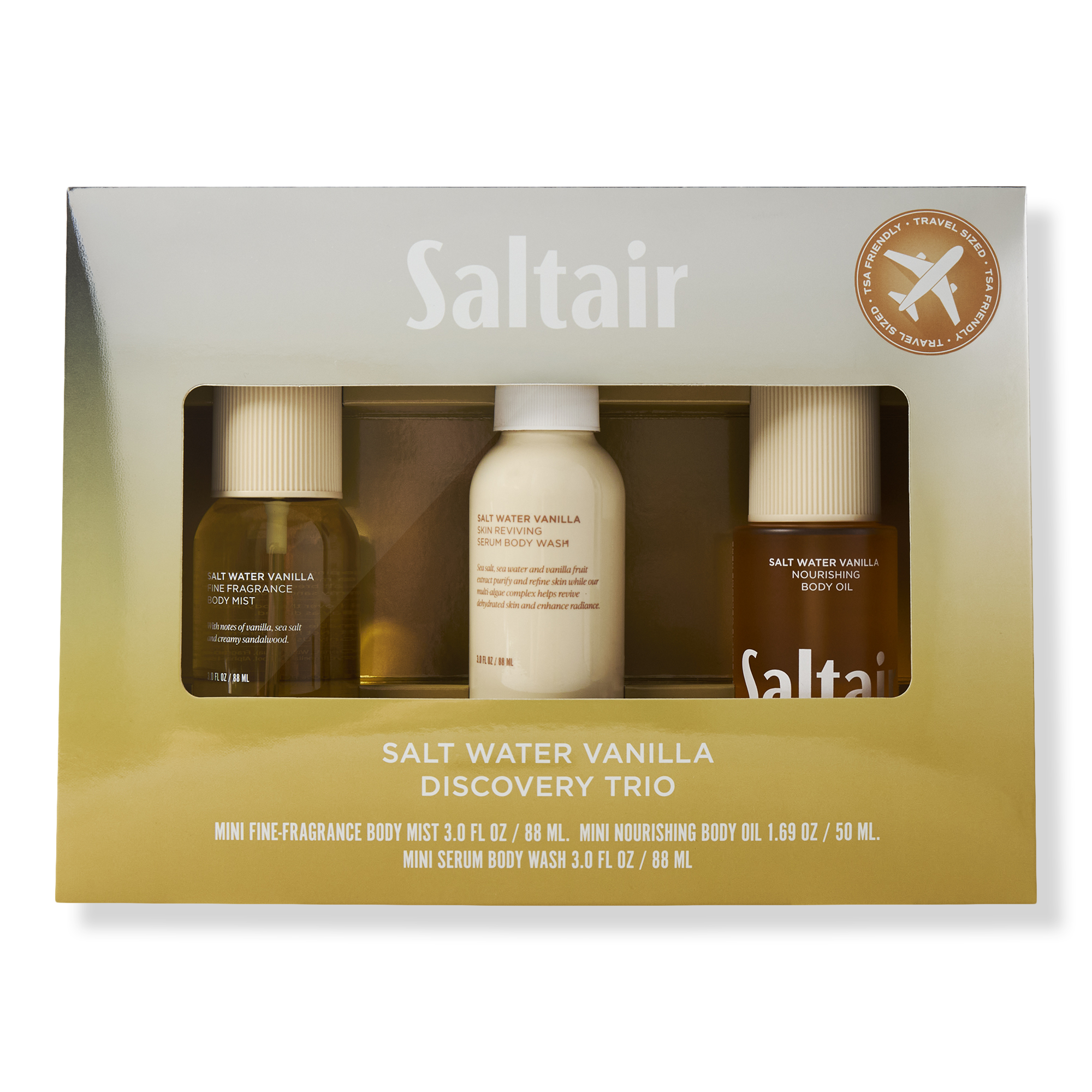 Saltair Salt Water Vanilla Discovery Holiday Travel Ready Set #1
