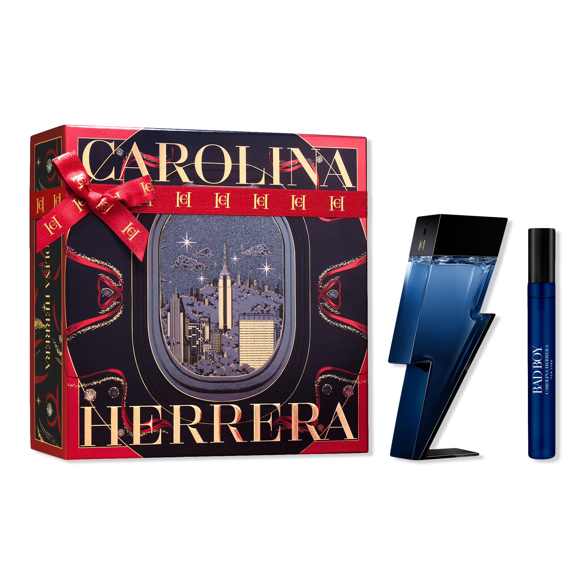 Carolina Herrera Bad Boy Cobalt 2 Piece Gift Set for Him #1