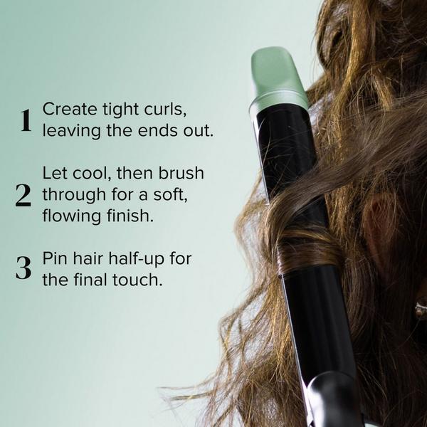Bio Ionic Jade Dream Long Barrel Curling Iron #7