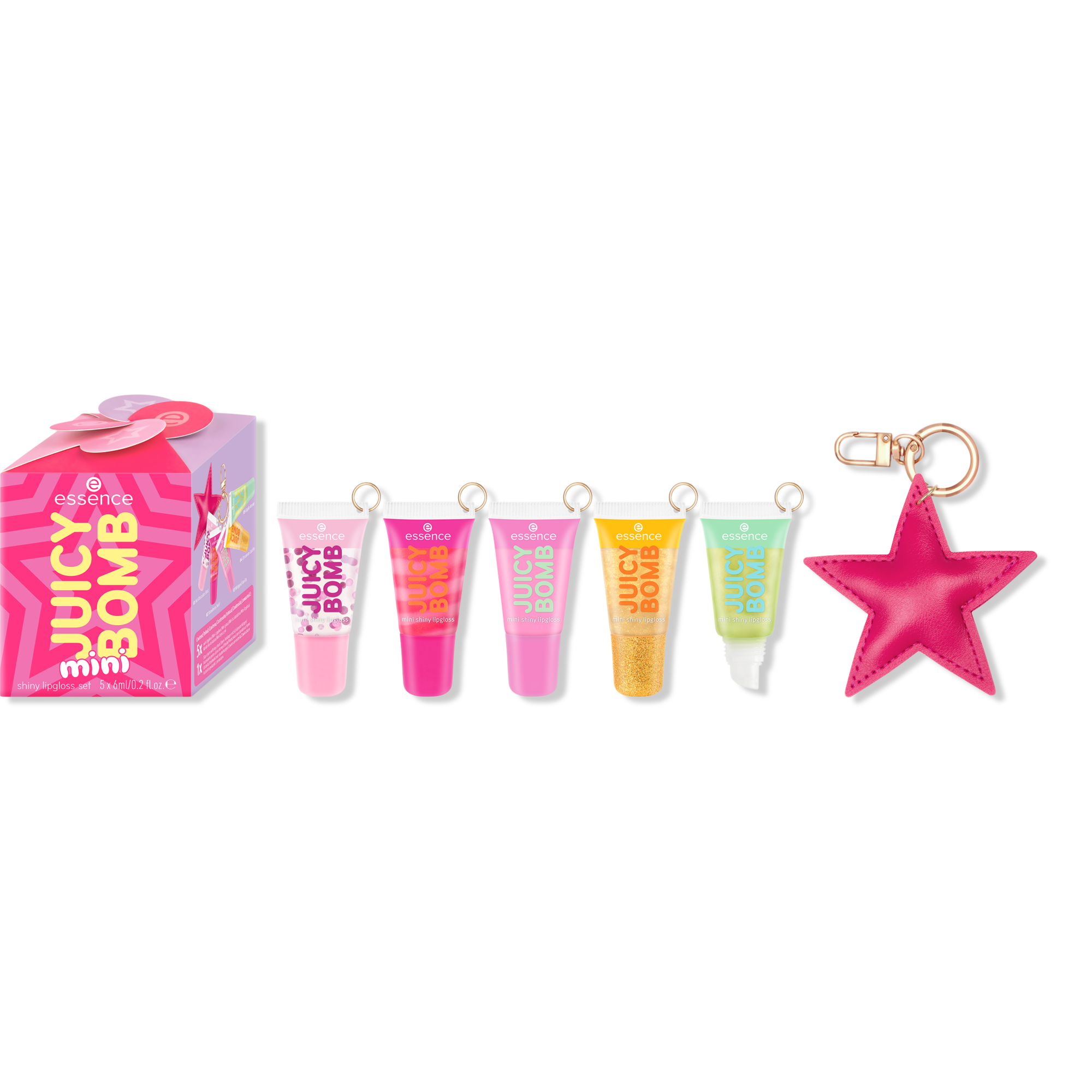 Праздничный мини-набор блесков для губ Essence Holiday Happiness Juicy Bomb — фото 1