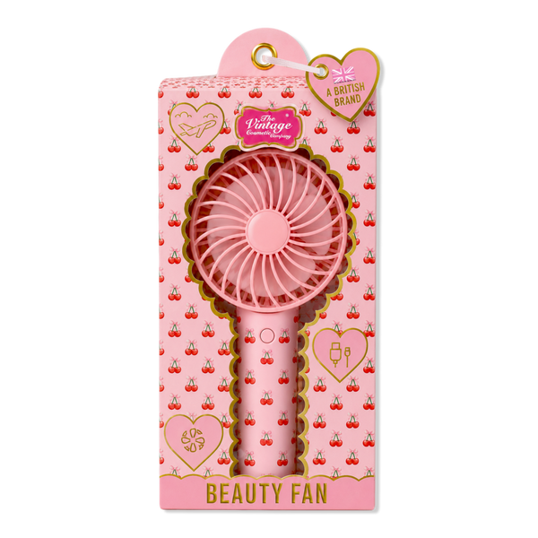The Vintage Cosmetic Company Cherry Print Beauty Fan #1