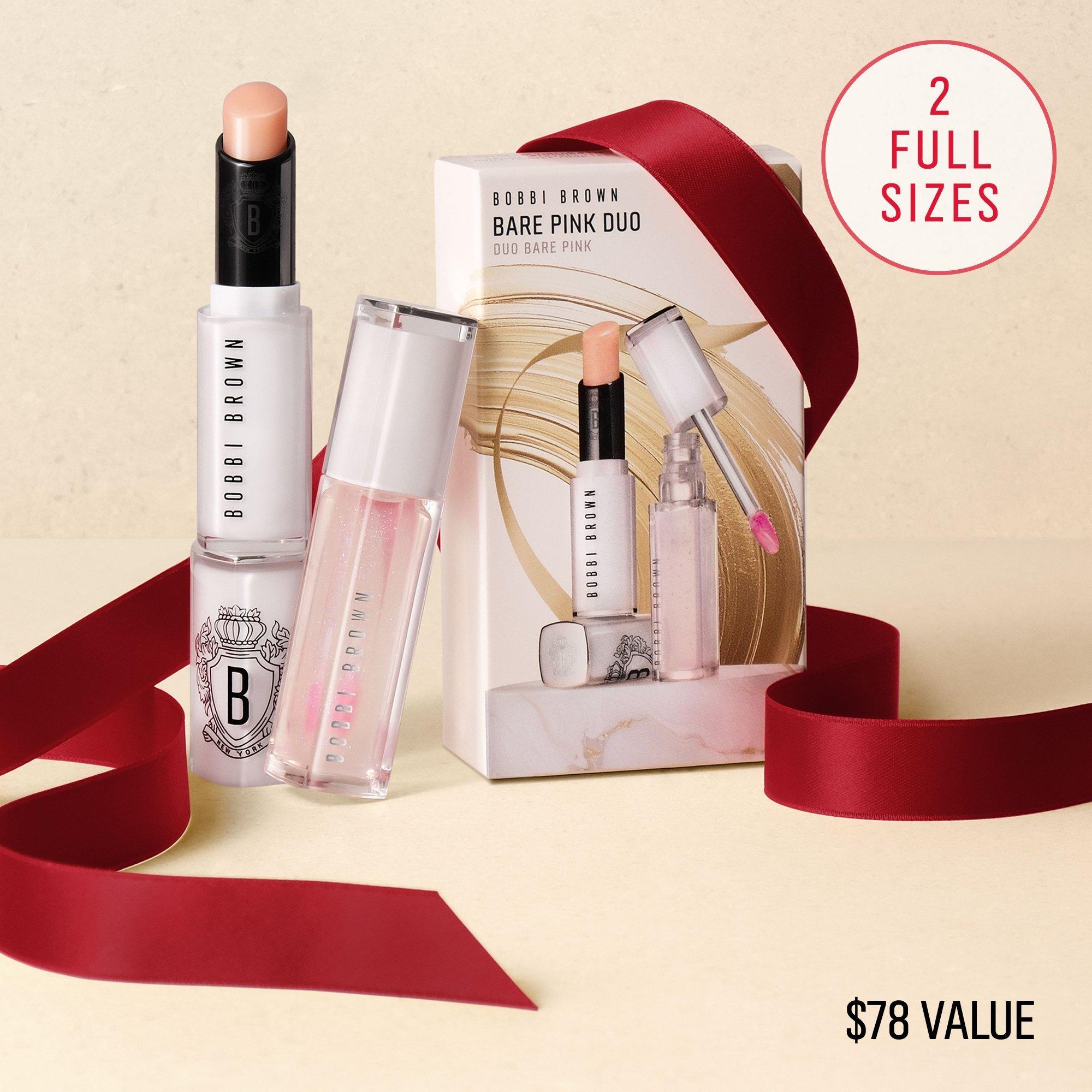 Подарочный дуэт Bobbi Brown: тонирующее масло и бальзам для губ, оттенок Bare Pink — фото 9