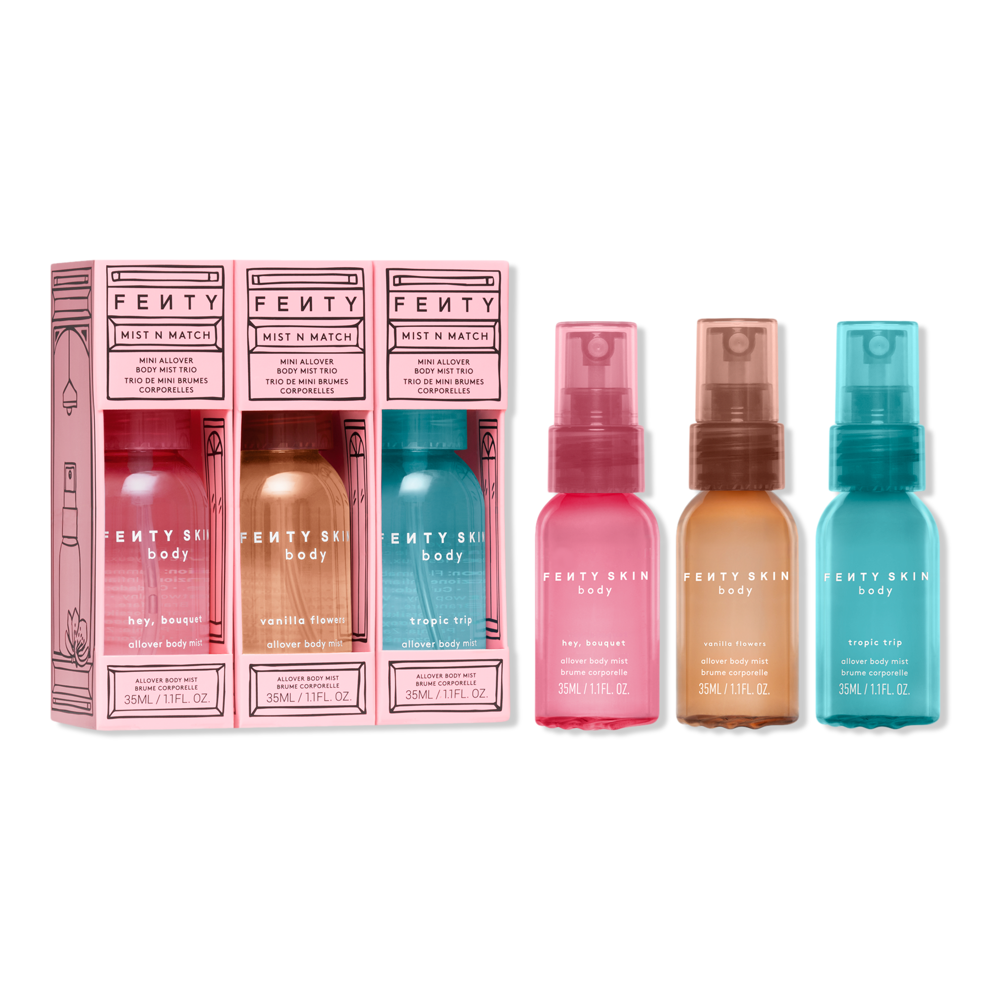FENTY SKIN body Mist N Match Mini Allover Body Mist Trio #1