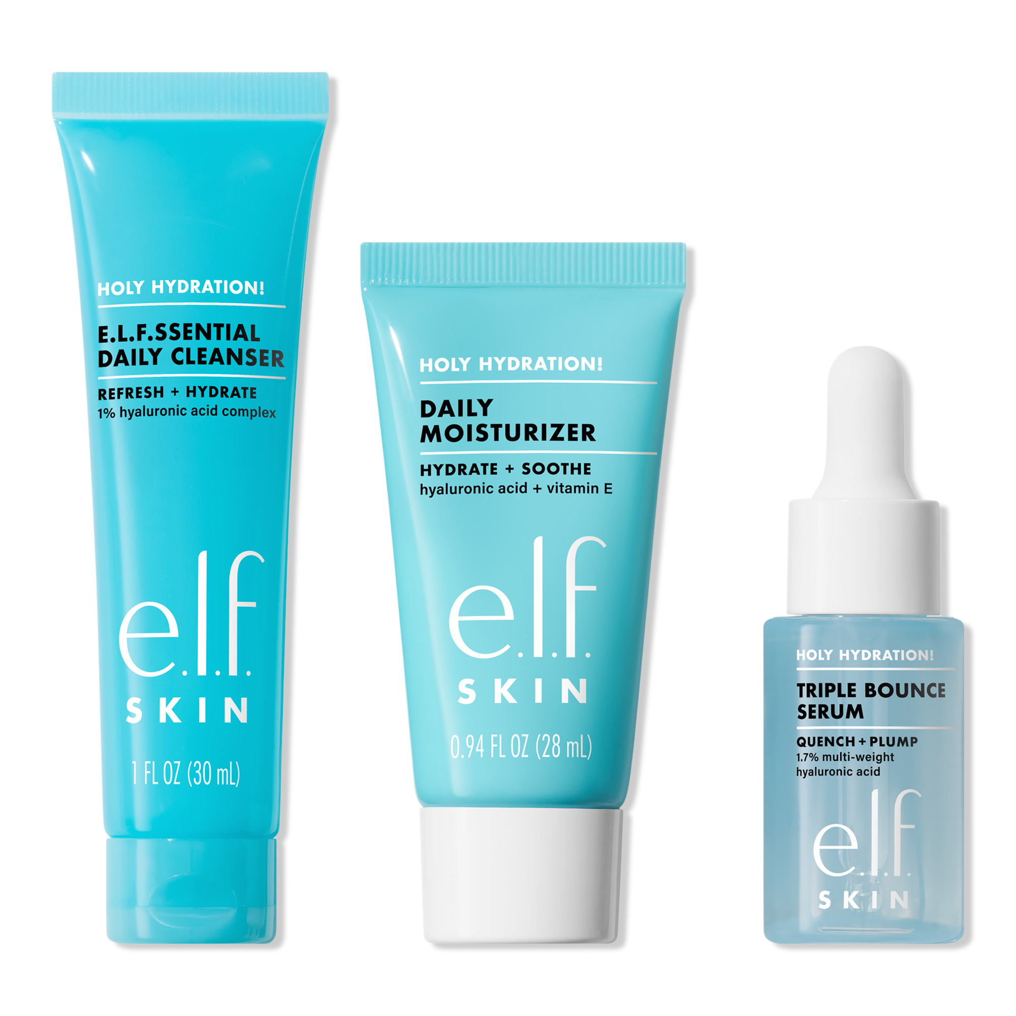 e.l.f. Cosmetics Holy Hydration! e.l.f.ssentials Travel Trio Skincare Kit #1