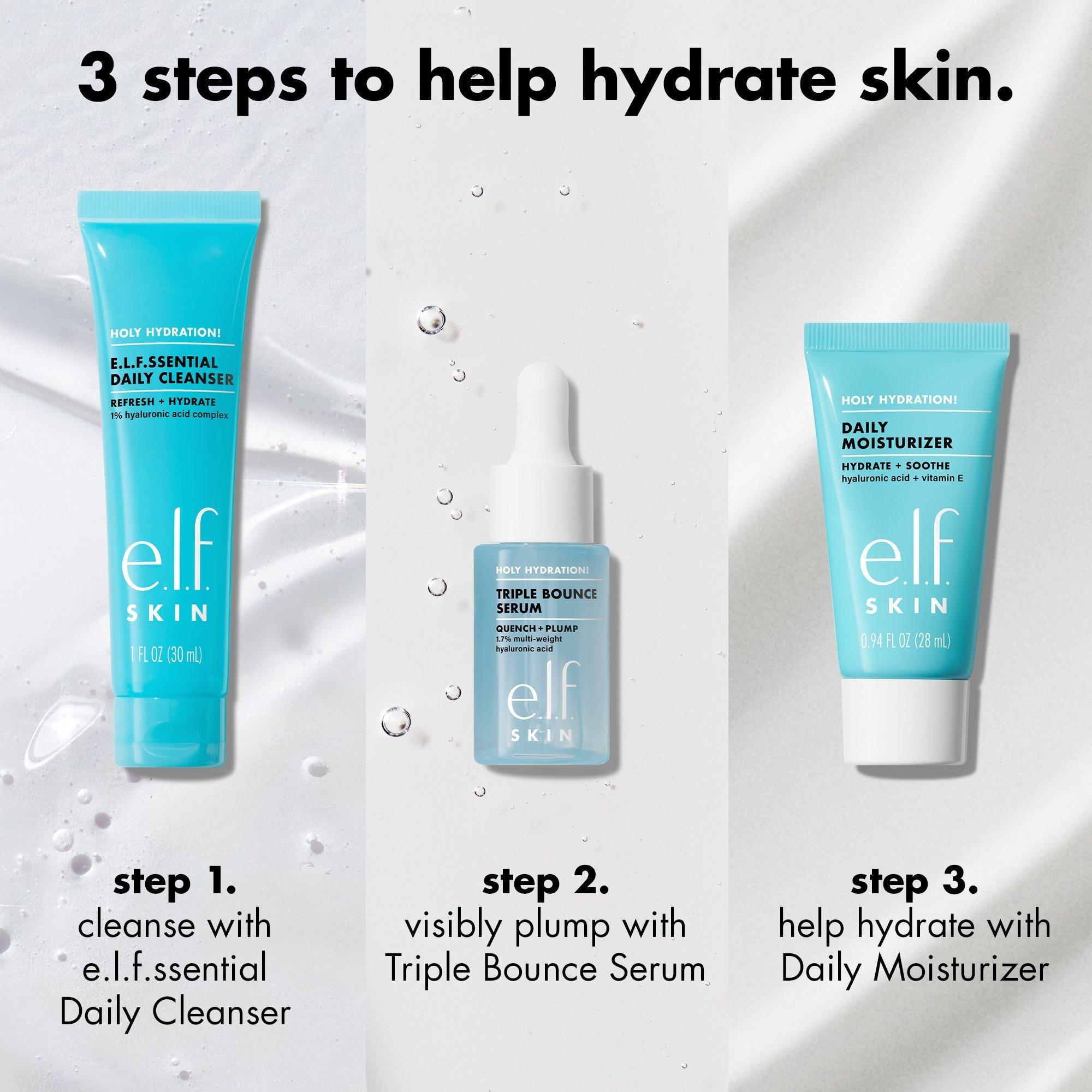 e.l.f. Cosmetics Holy Hydration! e.l.f.ssentials Travel Trio Skincare Kit — фото 3