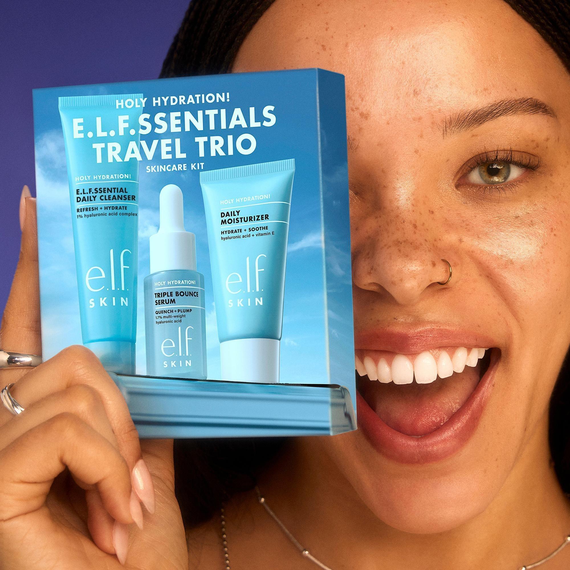 e.l.f. Cosmetics Holy Hydration! e.l.f.ssentials Travel Trio Skincare Kit — фото 6