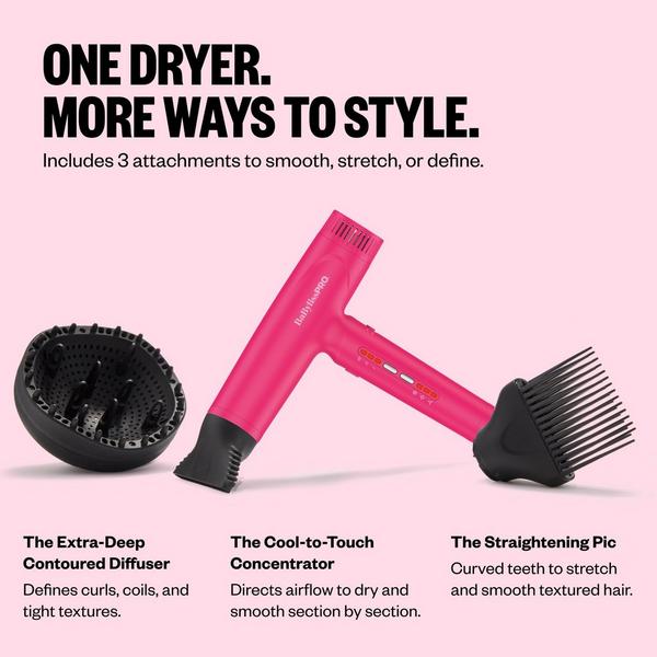 BaBylissPRO The Nano Light Ionic Dryer Limited Edition in Hard Candy #5