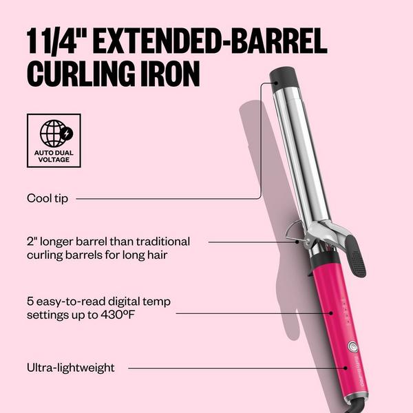 BaBylissPRO The Extended-Barrel 1¼" Curling Iron Limited Edition in Hard Candy #3