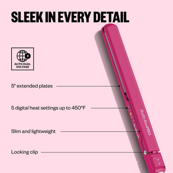 BaBylissPRO The Digital Ultra-Thin 1" Flat Iron Limited Edition in Hard Candy #3