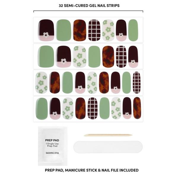 Dashing Diva GLAZE DESIGN, Semi-Cured Gel Nail Strips #2