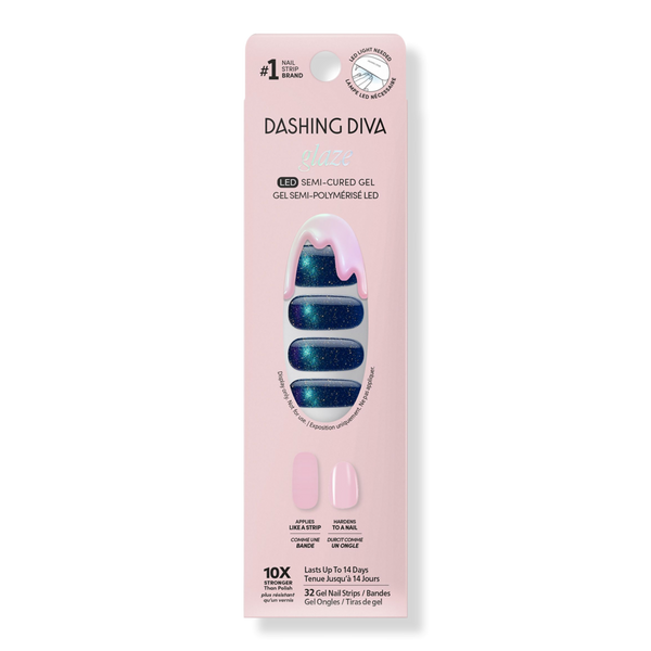 Dashing Diva GLAZE DESIGN, Semi-Cured Gel Nail Strips #1