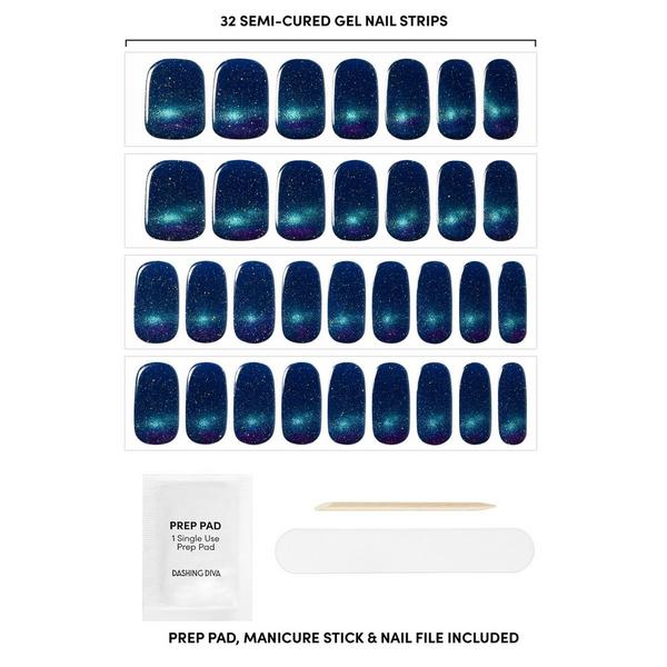 Dashing Diva GLAZE DESIGN, Semi-Cured Gel Nail Strips #2