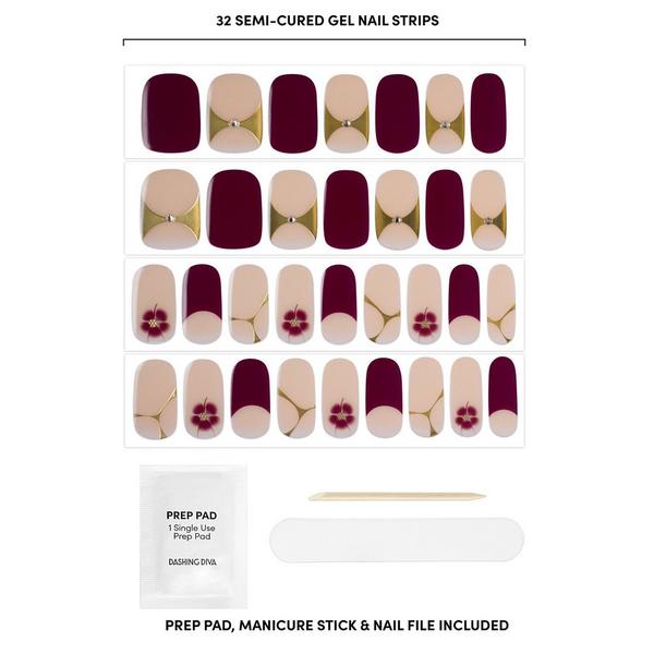 Dashing Diva GLAZE DESIGN, Semi-Cured Gel Nail Strips #2