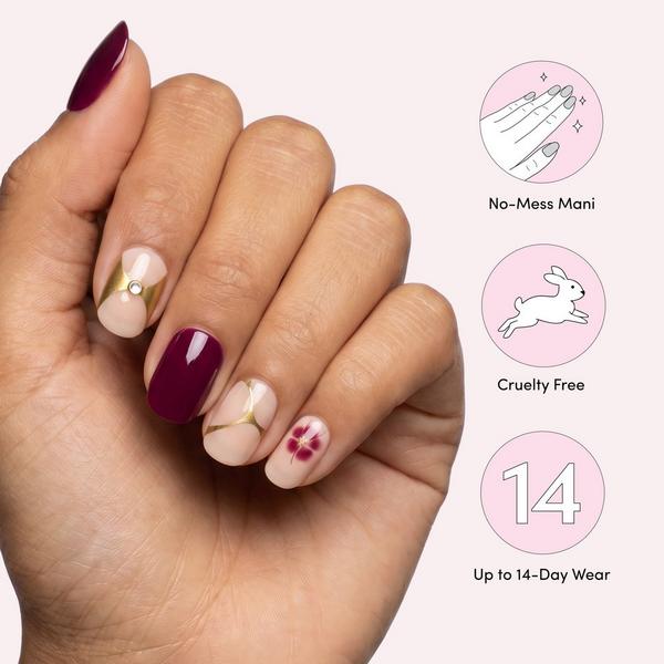 Dashing Diva GLAZE DESIGN, Semi-Cured Gel Nail Strips #5