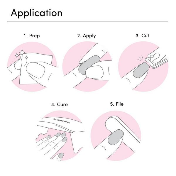 Dashing Diva GLAZE, Starter Kit, Semi-Cured Gel Nail Strips #4
