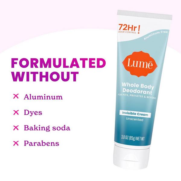 Lume Whole Body Deodorant Invisible Cream Tube #4