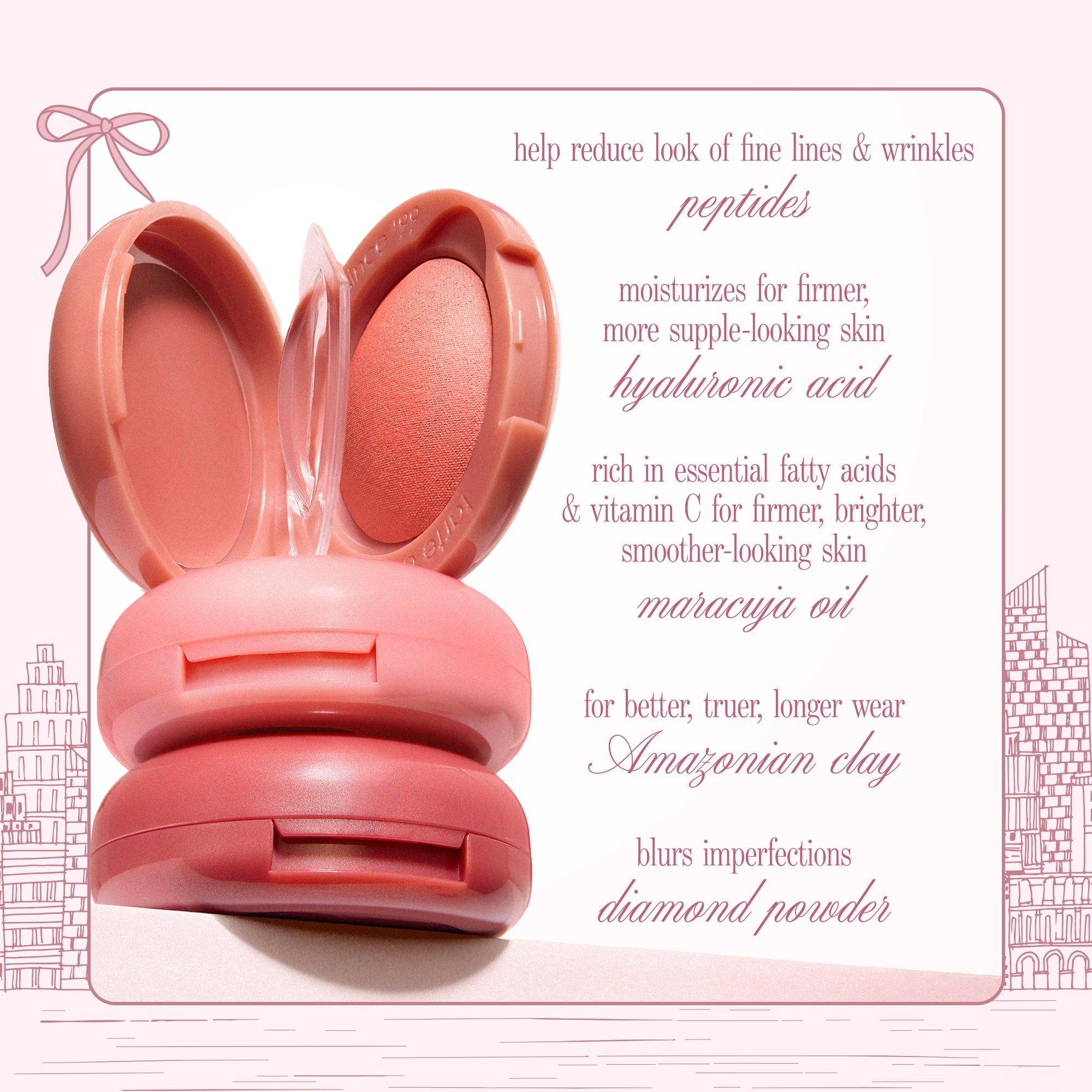 Набор Tarte Xoxo Blush & Glow Macaron, трио румян и хайлайтера — фото 4