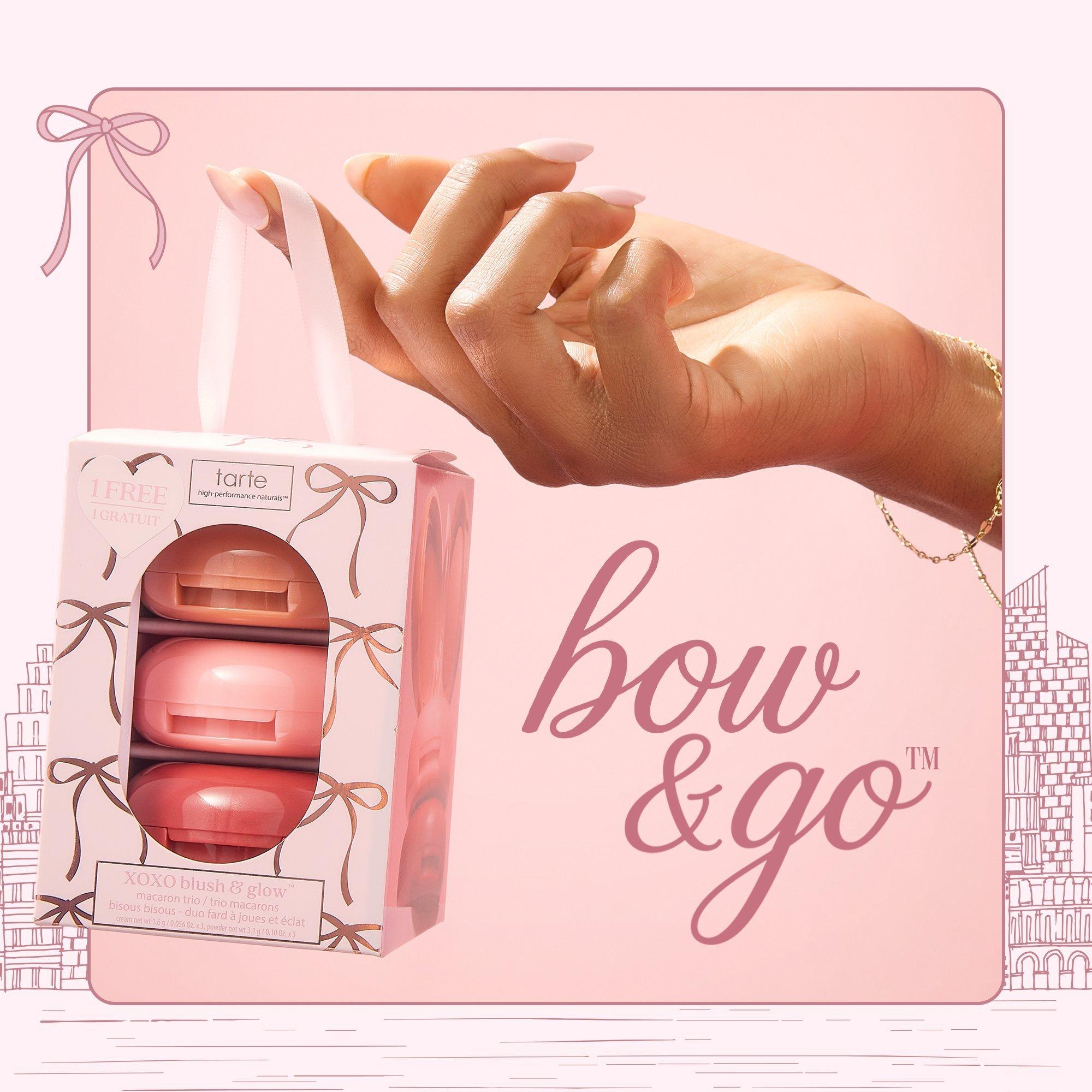 Набор Tarte Xoxo Blush & Glow Macaron, трио румян и хайлайтера — фото 6
