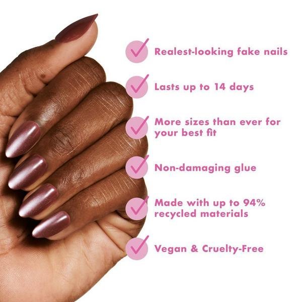 Olive & June Holiday Instant Mani - Cabernet Velvet Almond Medium #5