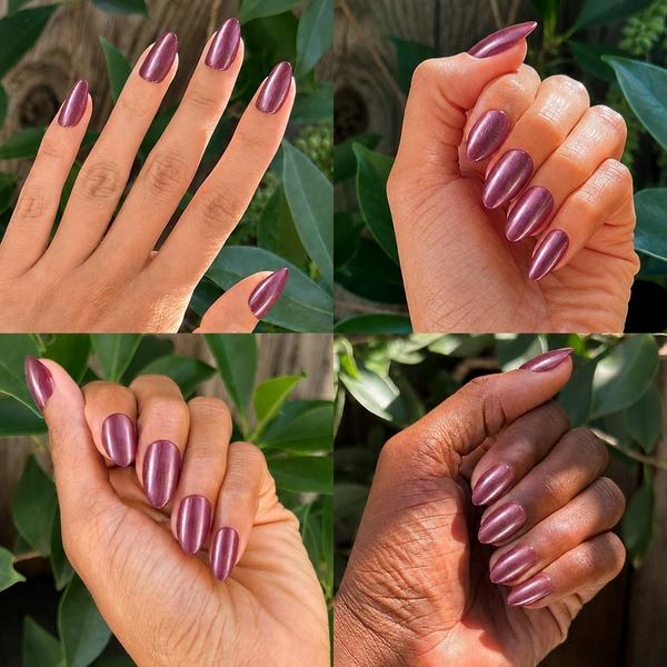 Olive & June Holiday Instant Mani - Cabernet Velvet Almond Medium #7