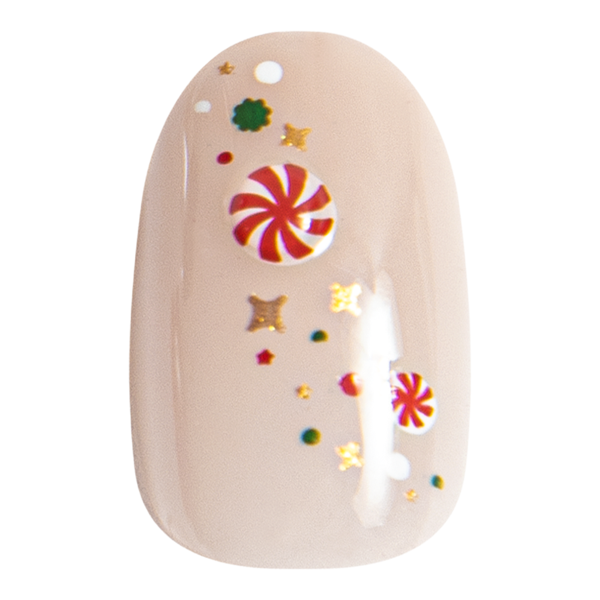 Накладные ногти Olive & June Holiday Instant Mani, Christmas Joy, очень короткие круглые — фото 2