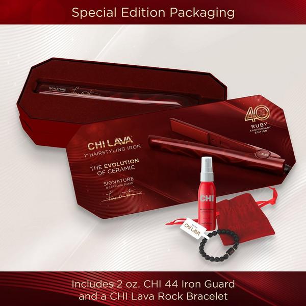 CHI 40th Anniversay 1" Lava Ceramic Flat Iron #6