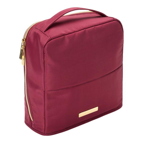 Tartan + Twine Burgundy Makeup Stand-Up Bag #2