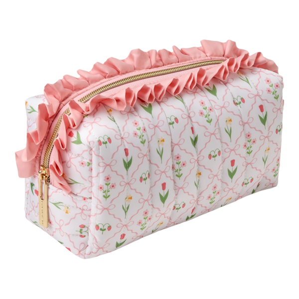 Tartan + Twine Retro Floral Brush Case #2