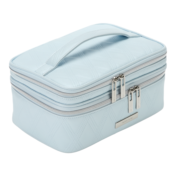 Tartan + Twine Blue Aura Double Zip Train Case #2