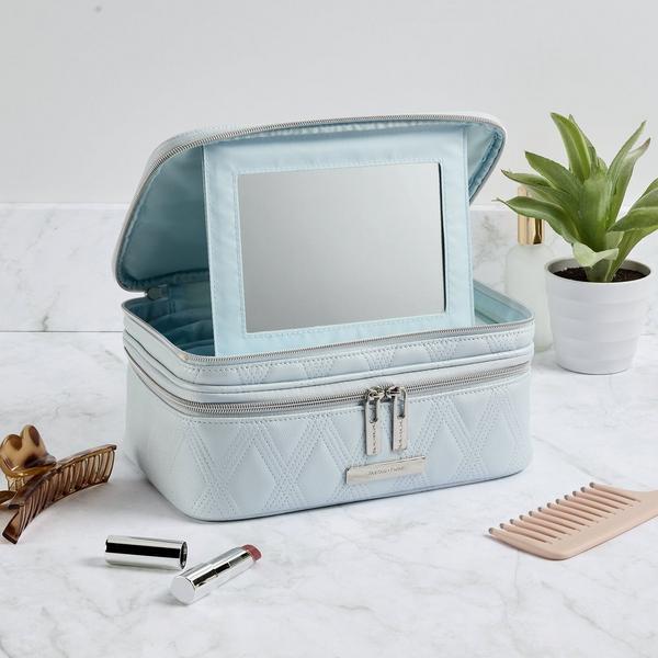 Tartan + Twine Blue Aura Double Zip Train Case #5
